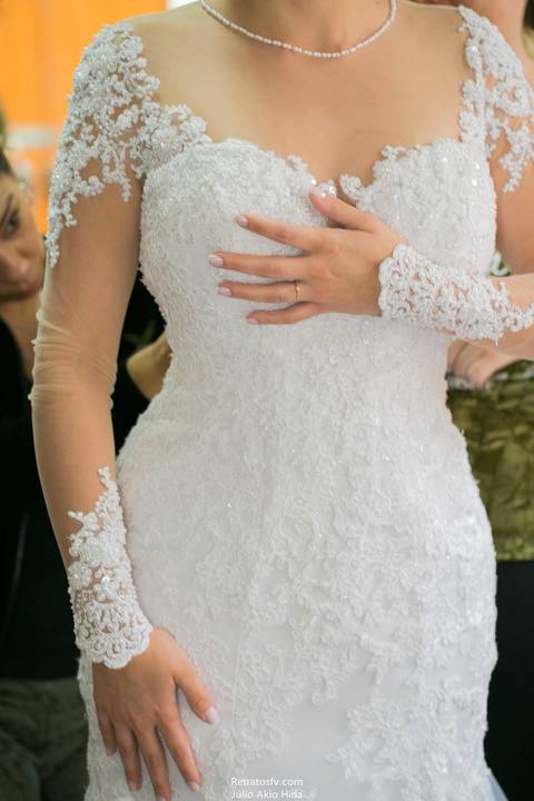 detalhes vestido de noiva'