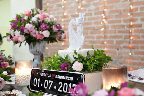 topo do bolo mesa do bolo casamento rustico 2a2 decoração'