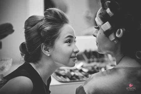 noiva e daminha making of'