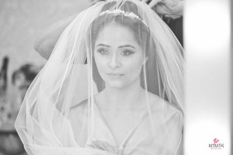 noiva making of veu'