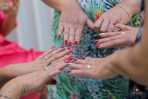 madrinhas e suas unhas'