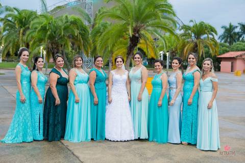 madrinhas morungava azul'