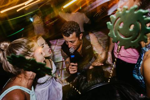 noiva e madrinhas cantando lindo casamento interior sp itatiba interior fotografo de '