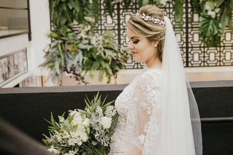 noiva gravida e buque lindo itatiba vestido fotografo de casamento'