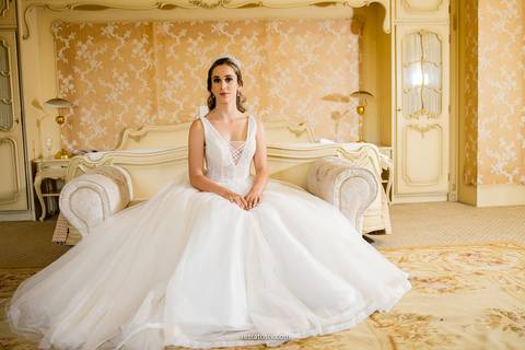 DEBUTANTE VESTIDO BRANCO LINDO '