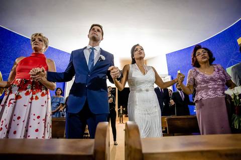Casamento na Igrejinha Nossa Senhora de Fátima'