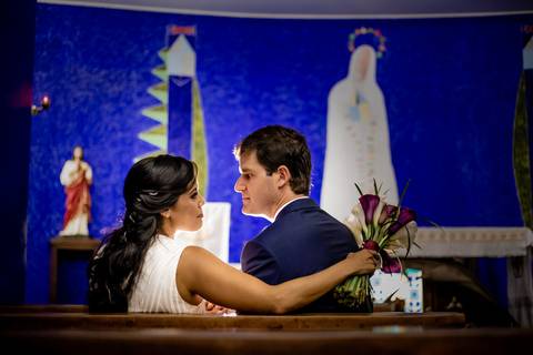 Casamento na Igrejinha Nossa Senhora de Fátima'