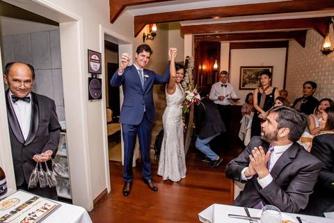 Recepção no restaurante La Chaumière'