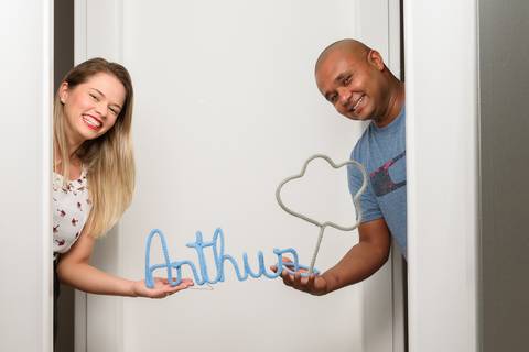 Nome do bebe em arame'