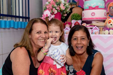 festa infantil 3 anos menina tema patrulha canina skye creche piu piu jardim encantado Parque residencial laranejeiras serra'