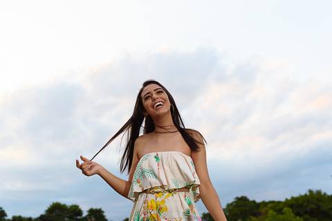 ensaio fotográfico menina sorrindo'