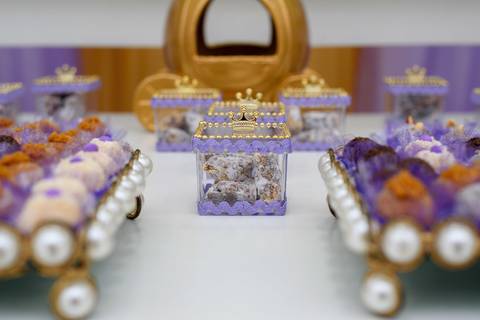 detalhe da mesa festa infantil princesa'