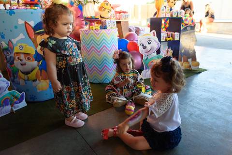 Festejando o aniversário'