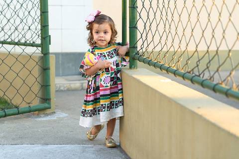 Brincando na quadra'