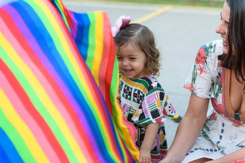 Brincando com a mamãe'