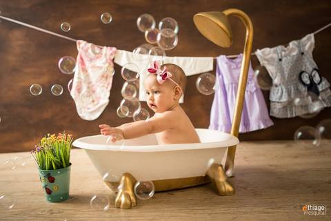 banho de bolhas para a princesa Isadora, fotografa Adriana Mesquita'