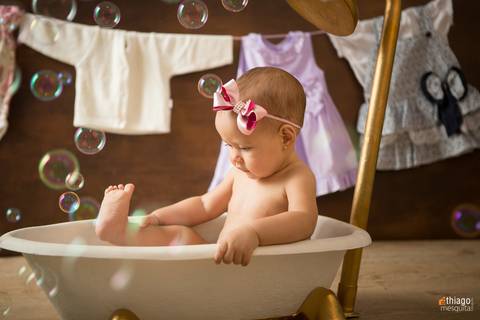 banho de bolhas para a princesa Isadora, fotografa Adriana Mesquita'