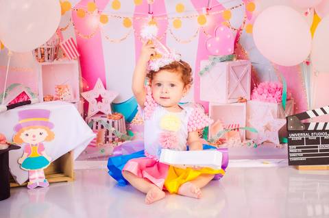 Ensaio Smash the cake São Paulo Studio Mila Werneck'