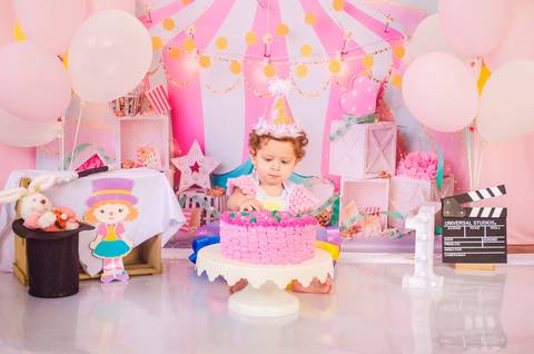 Ensaio Smash the cake São Paulo Studio Mila Werneck'