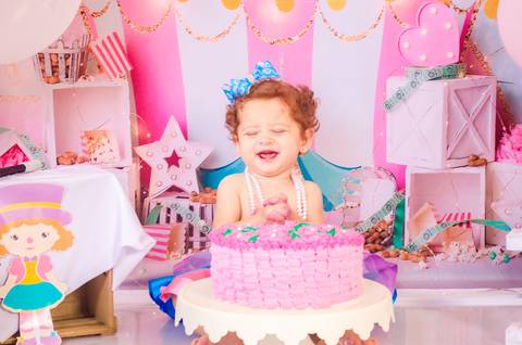 Ensaio Smash the cake São Paulo Studio Mila Werneck'