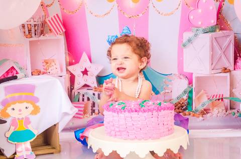 Ensaio Smash the cake São Paulo Studio Mila Werneck'