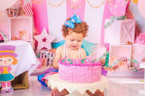 Ensaio Smash the cake São Paulo Studio Mila Werneck'