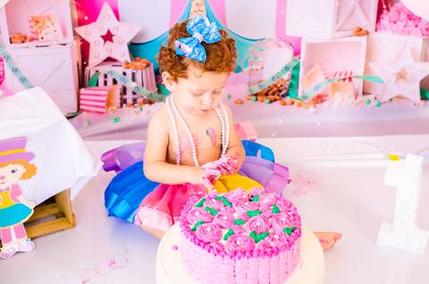 Ensaio Smash the cake São Paulo Studio Mila Werneck'