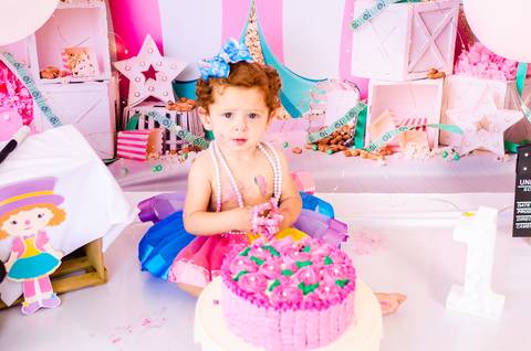 Ensaio Smash the cake São Paulo Studio Mila Werneck'