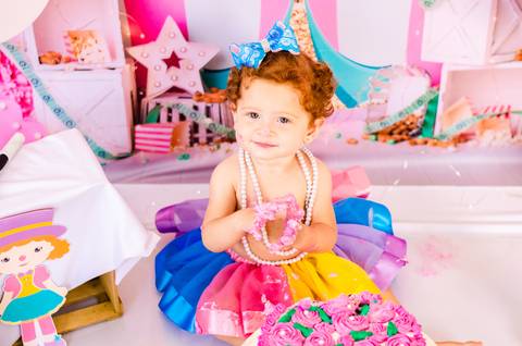 Ensaio Smash the cake São Paulo Studio Mila Werneck'