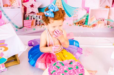 Ensaio Smash the cake São Paulo Studio Mila Werneck'