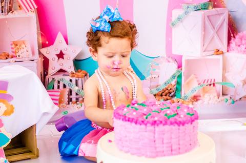 Ensaio Smash the cake São Paulo Studio Mila Werneck'