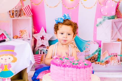 Ensaio Smash the cake São Paulo Studio Mila Werneck'