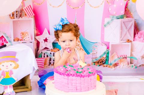 Ensaio Smash the cake São Paulo Studio Mila Werneck'