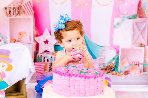 Ensaio Smash the cake São Paulo Studio Mila Werneck'