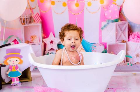 Ensaio Smash the cake São Paulo Studio Mila Werneck'