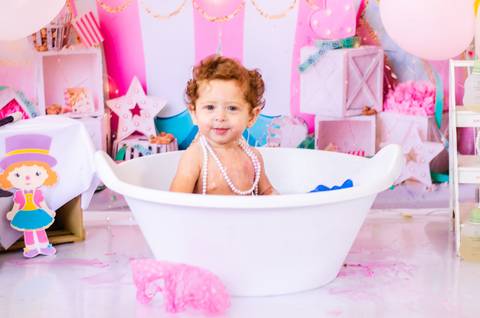 Ensaio Smash the cake São Paulo Studio Mila Werneck'