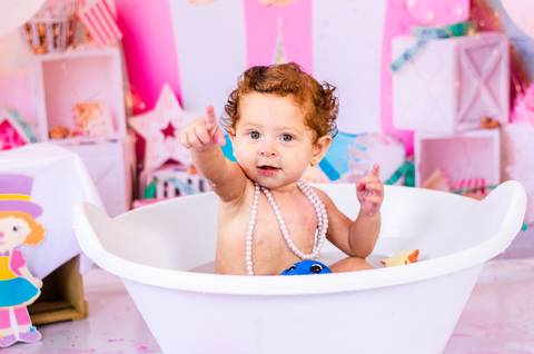 Ensaio Smash the cake São Paulo Studio Mila Werneck'