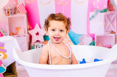 Ensaio Smash the cake São Paulo Studio Mila Werneck'