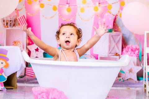 Ensaio Smash the cake São Paulo Studio Mila Werneck'