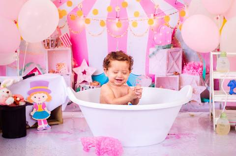 Ensaio Smash the cake São Paulo Studio Mila Werneck'