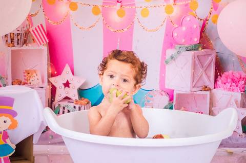 Ensaio Smash the cake São Paulo Studio Mila Werneck'