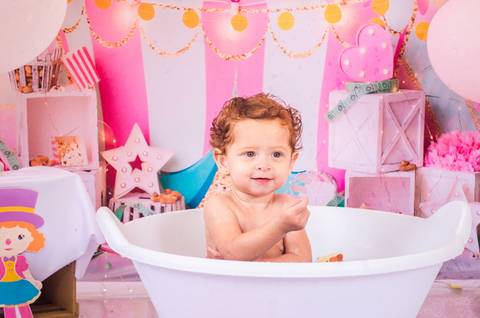 Ensaio Smash the cake São Paulo Studio Mila Werneck'