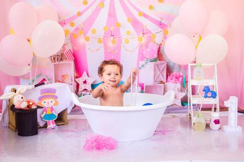 Ensaio Smash the cake São Paulo Studio Mila Werneck'