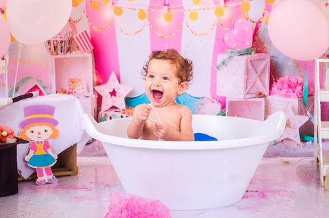 Ensaio Smash the cake São Paulo Studio Mila Werneck'