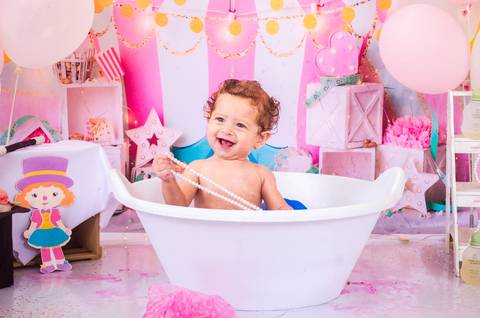 Ensaio Smash the cake São Paulo Studio Mila Werneck'