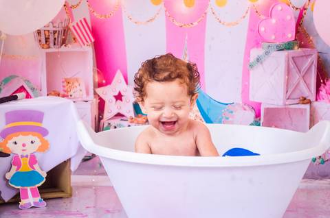 Ensaio Smash the cake São Paulo Studio Mila Werneck'