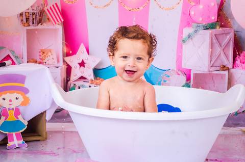 Ensaio Smash the cake São Paulo Studio Mila Werneck'