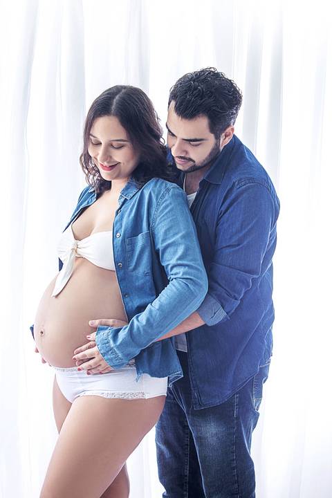 Ensaio gestante casal'