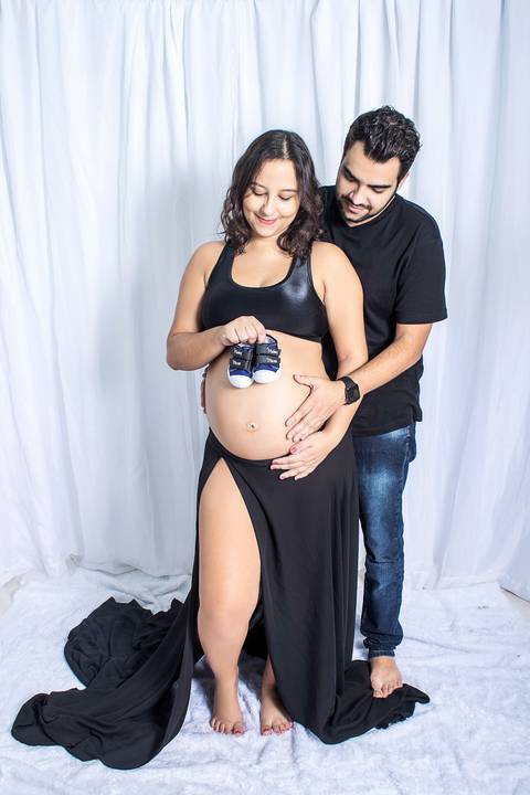 Ensaio Gestante estúdio'