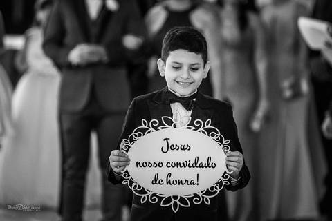 Plaquinha de Pagem: Jesus nosso convidado de honra!'